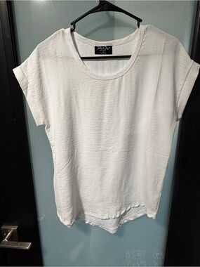 Everyday Crewneck Tee in White by Jolee & Joy